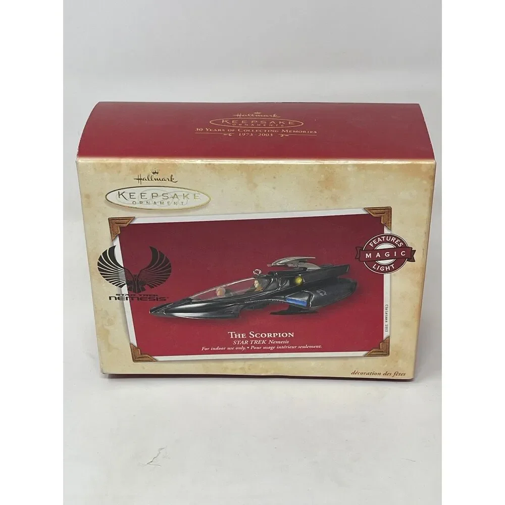 Hallmark Keepsake The Scorpion Star Trek Nemesis Ornament Magic Light 2003 New